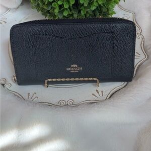 Coach Black Textured Women's Wallet